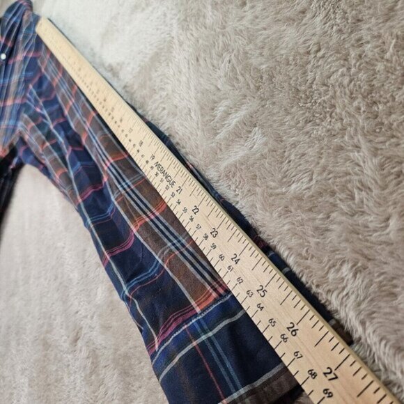 Polo Ralph Lauren Dress Shirt Classic Fit Plaid Checkered Oxford Mens Size M - Picture 7 of 10